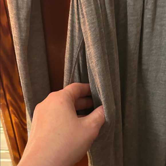 Long Sleeve Casual Gray Dress - Picture 4 of 6